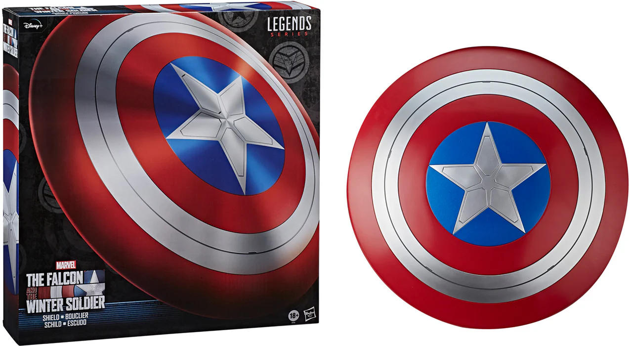 Marvel Legends Gear Falcon and Winter Soldier 24 Inch Prop Replica - Captain America Shield - Image 3
