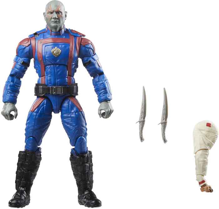 Marvel Legends Guardians Of The Galaxy 6 Inch Action Figure BAF Cosmo - Drax - Image 2