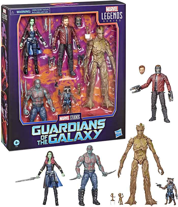 Marvel Legends Guardians of the Galaxy 6 Inch Action Figure Box Set - Guardians Multipack - Image 2