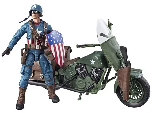 Marvel Legends Infinite 6 Inch Action Figure & Vehicle Riders Series - Captain America With Motorcycle - Image 2