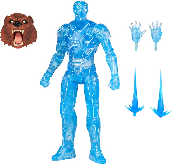 Marvel Legends Iron Man 6 Inch Action Figure BAF URSA Major - Hologram Iron Man - Image 2