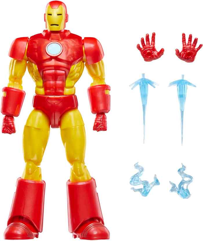 Marvel Legends Retro 6 Inch Action Figure Iron Man Wave 1 - Iron Man (Model 09) - Image 2