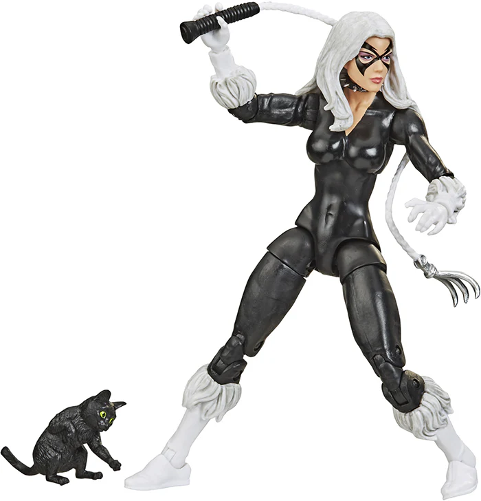 Marvel Legends Retro 6 Inch Action Figure Spider-Man - Black Cat - Image 2