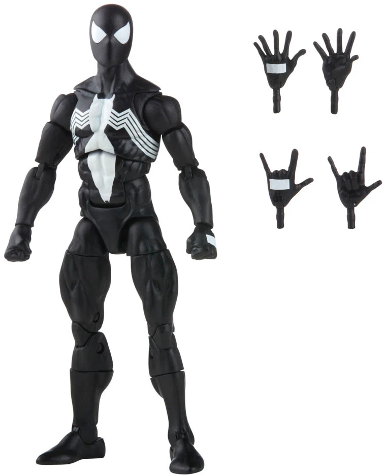 Marvel Legends Retro 6 Inch Action Figure Spider-Man Wave 2 - Symbiote Spider-Man - Image 2