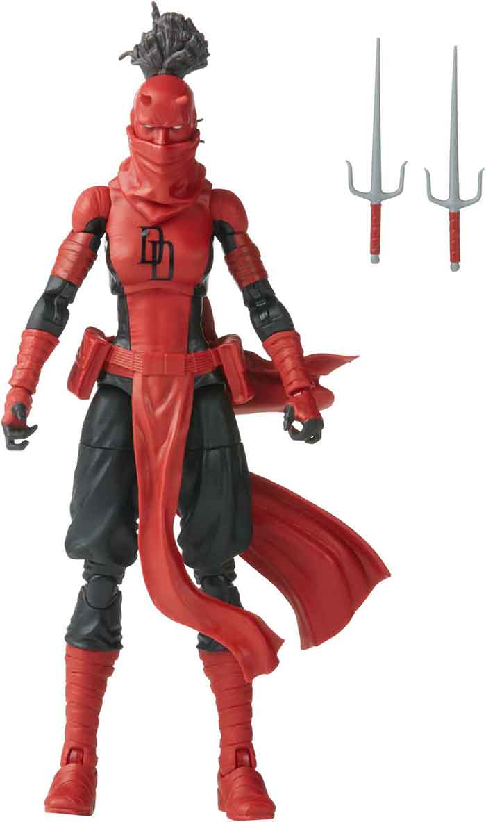 Marvel Legends Retro 6 Inch Action Figure Spider-Man Wave 3 - Elektra Natchios Daredevil - Image 2