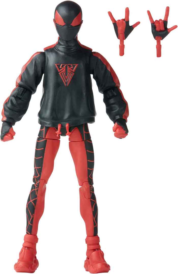 Marvel Legends Retro 6 Inch Action Figure Spider-Man Wave 3 - Miles Morales Spider-Man - Image 2