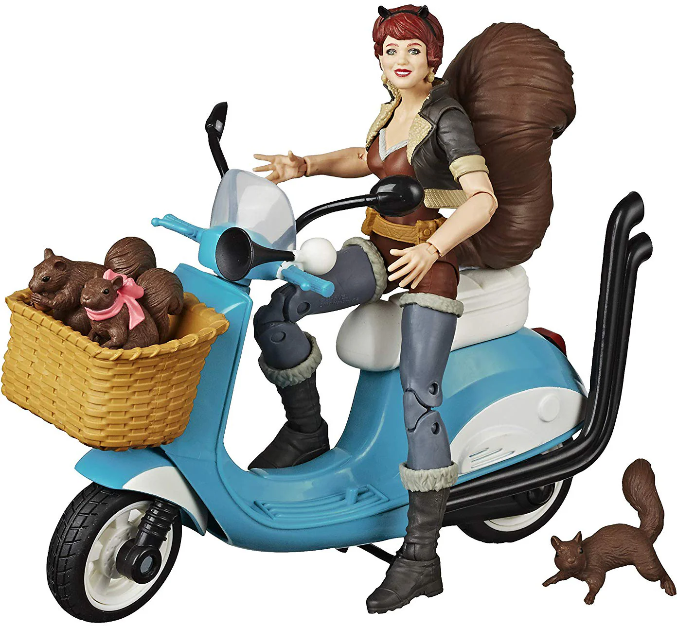 Marvel Legends 6 Inch Action Figure & Vehicle Set Riders Series - The Unbeatable Squirrel Girl - Image 2
