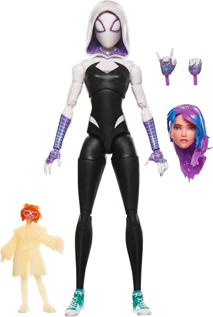 Marvel Legends Spider-Man 6 Inch Action Figure Across The Spider-Verse Wave 2 - Spider-Gwen - Image 2