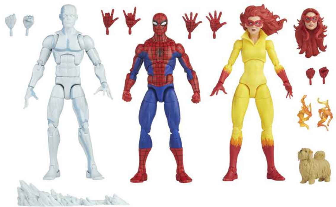 Marvel Legends Spider-Man Animated 6 Inch Action Figure Box Set - Amazing Friends 3-Pack - Image 2