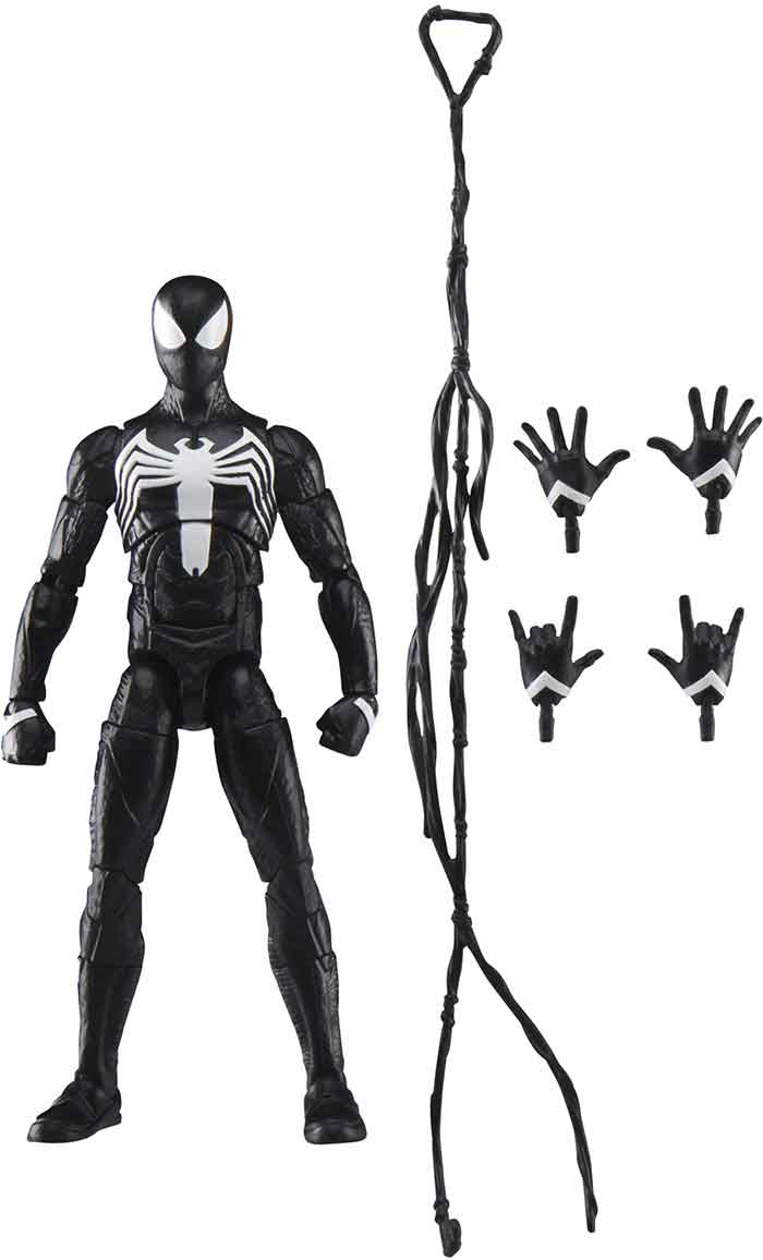 Marvel Legends Spider-Man 6 Inch Action Figure Gamerverse Wave 1 - Peter Parker Black Suit - Image 2