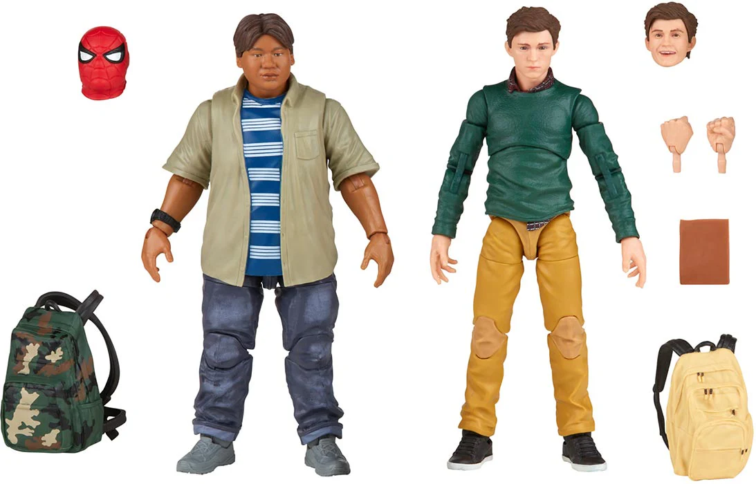 Marvel Legends Spider-Man 6 Inch Action Figure Movie 2-Pack - Ned Leeds & Peter Parker - Image 2