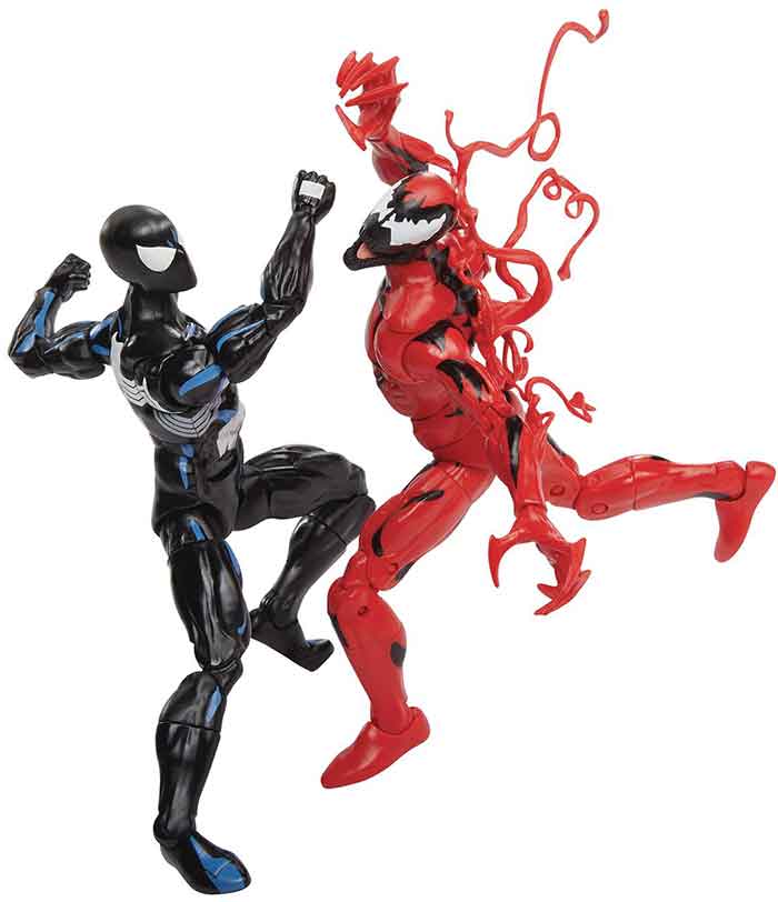 Marvel Legends Spider-Man 6 Inch Action Figure Retro 2-Pack - Black Spider-Man vs Carnage - Image 2