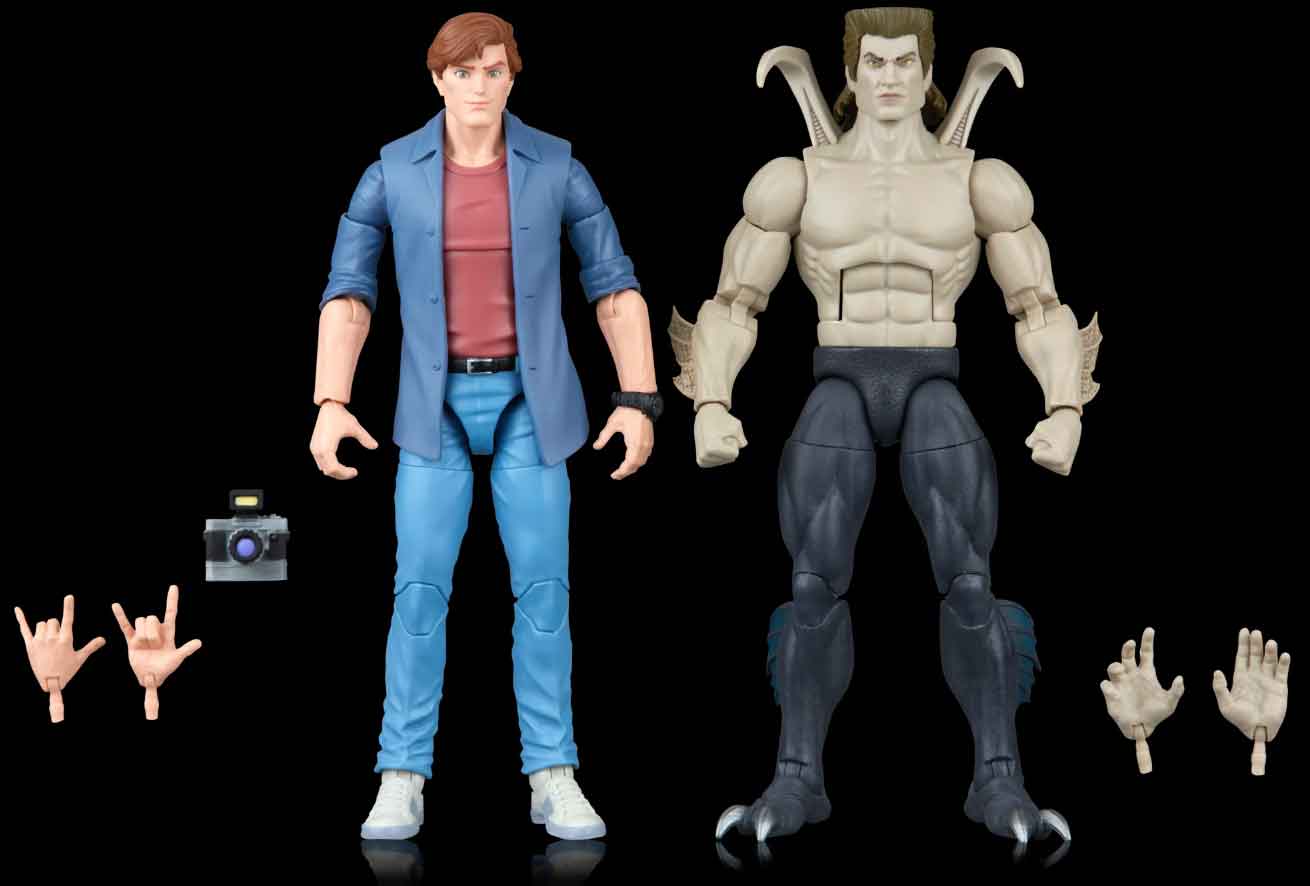 Marvel Legends Spider-Man 6 Inch Action Figure VHS 2-Pack - Smythe & Peter Parker - Image 2