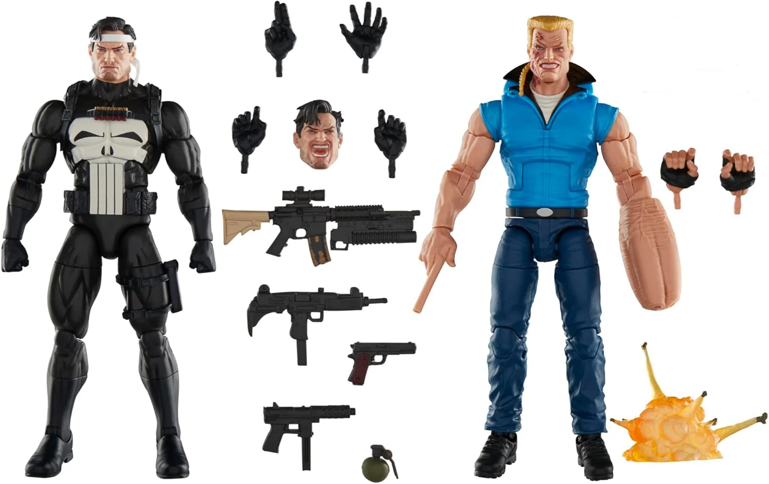 Marvel Legends The Punisher War Journal 6 Inch Action Figure 2-Pack - Punisher and Bushwacker - Image 2