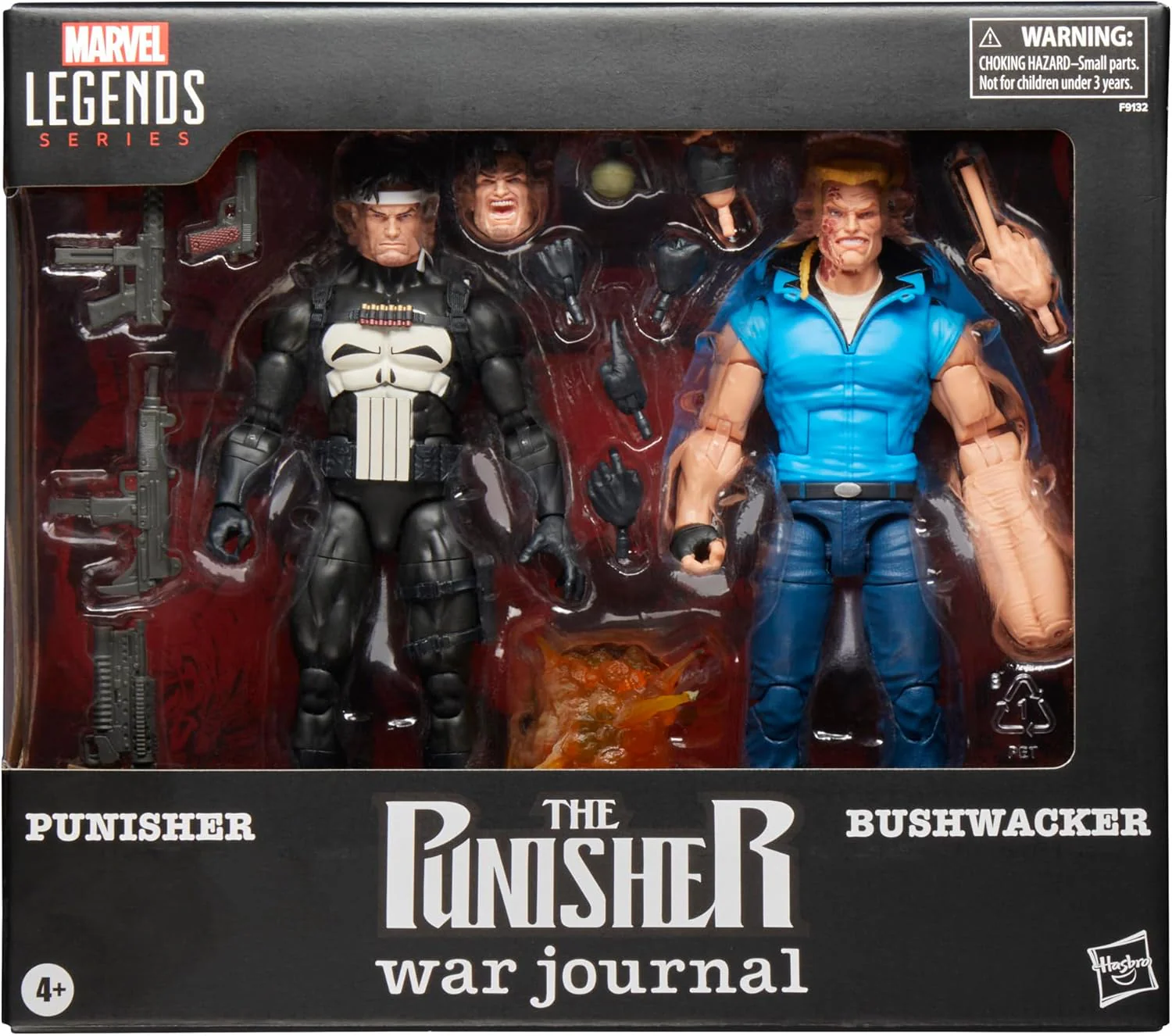 Marvel Legends The Punisher War Journal 6 Inch Action Figure 2-Pack - Punisher and Bushwacker (Sub-Standard Packaging)