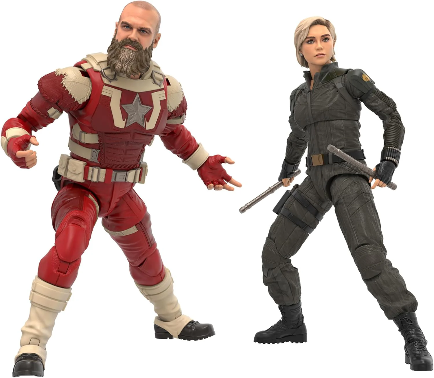 Marvel Legends Thunderbolts 6 Inch Action Figure 2-Pack - Yelena Belova and Red Guardian - Image 2