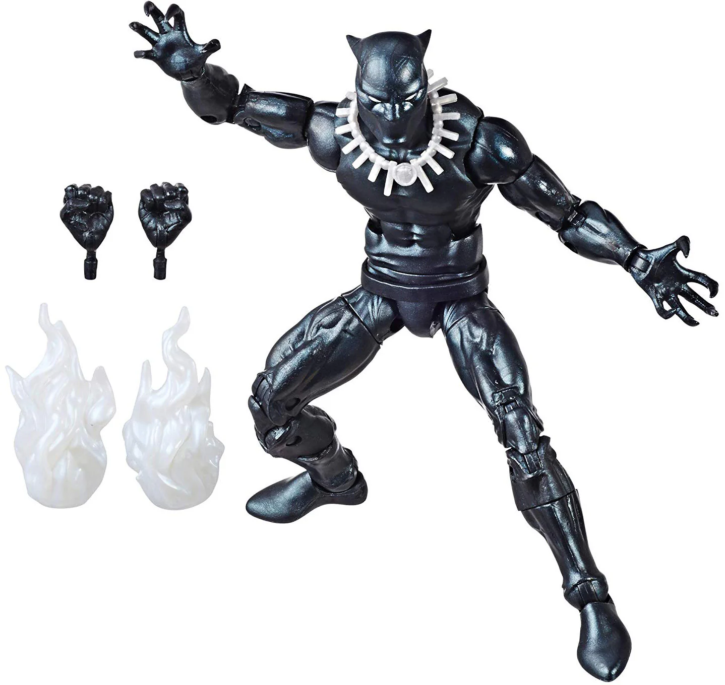 Marvel Legends Retro 6 Inch Action Figure Wave 2 - Black Panther (Shelf Wear Packaging) - Image 2