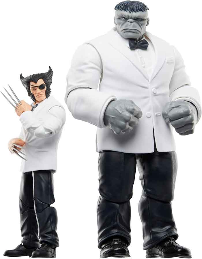 Marvel Legends Wolverine 50th Anniversary 6 Inch Action Figure 2-Pack - Patch and Joe Fixit - Image 2