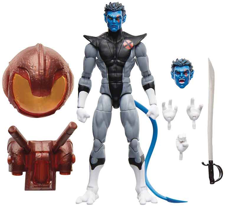 Marvel Legends X-Men 6 Inch Action Figure BAF Nemesis - X-Force Nightcrawler - Image 2