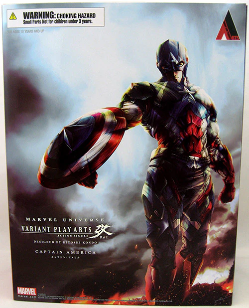 Marvel Universe Variant 11 Inch Action Figure Play Arts Kai - Captain America (Shelf Wear Packaging) - Image 2
