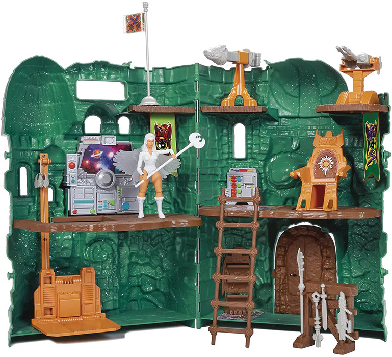 Masters Of The Universe Origins 5 Inch Scale Playset - Castle Grayskull with Sorceress (Sub-Standard Packaging) - Image 2