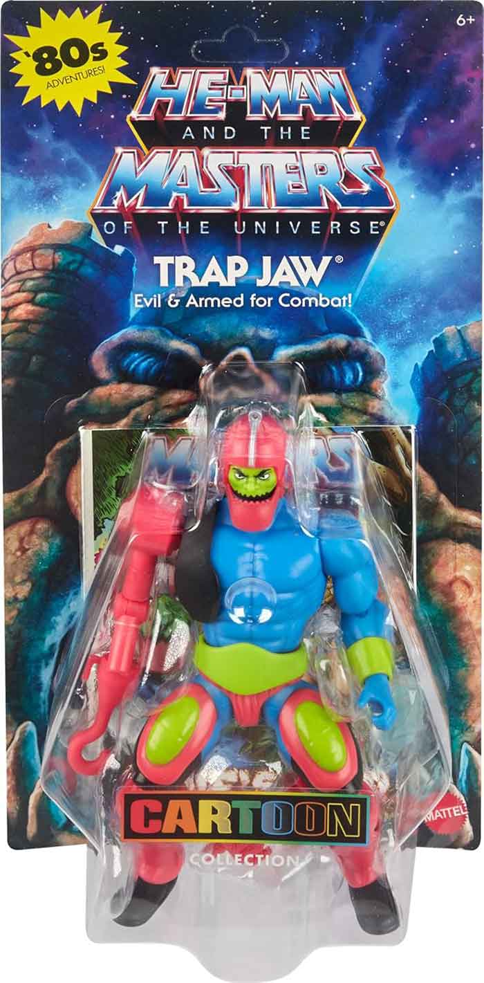 Masters Of The Universe Origins 5 Inch Action Figure Wave 17 - Cartoon Trap Jaw (Sub-Standard Packaging)