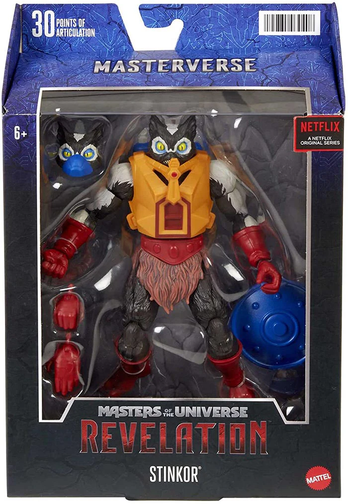 Masters Of The Universe Revelation 6 Inch Action Figure Wave 3 - Stinkor (Shelf Wear Packaging)