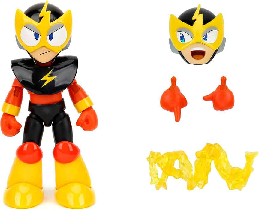Megaman 4 Inch Action Figure 1/12 Scale Wave 2 - Elec Man - Image 2