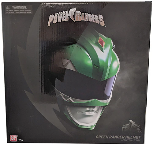 Mighty Morphin Power Rangers Life Size Helmet Legacy Series - Green Ranger Helmet (Sub-Standard Packaging) - Image 2