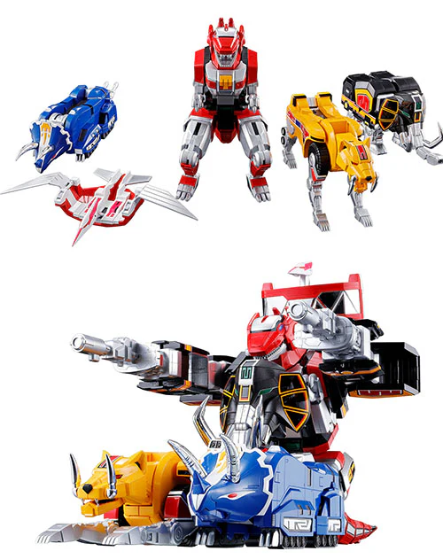 Mighty Porphin Power Rangers 10 Inch Action Figure Soul Of Chogokin - Megazord GX-72 - Image 2