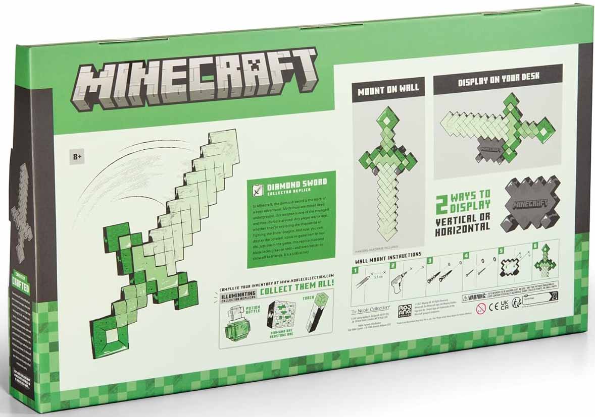Minecraft Collector Replica Life Size Prop Replica - Minecraft Diamond Sword - Image 2