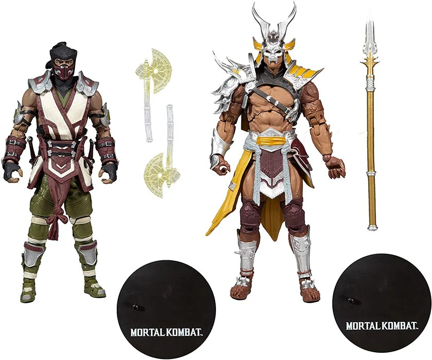Mortal Kombat 7 Inch Action Figure 2-Pack Exclusive - Sub-Zero vs Shao Kahn - Image 2