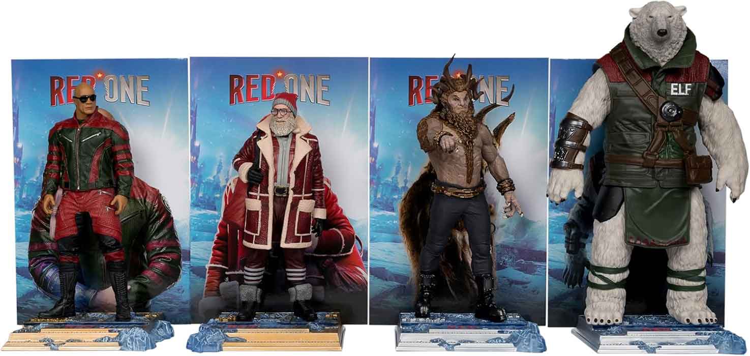 Movie Maniacs Red One 6 Inch Statue Figure Posed Box Set - (Callum Drift - Nick - Garcia - Krampus) - Image 2