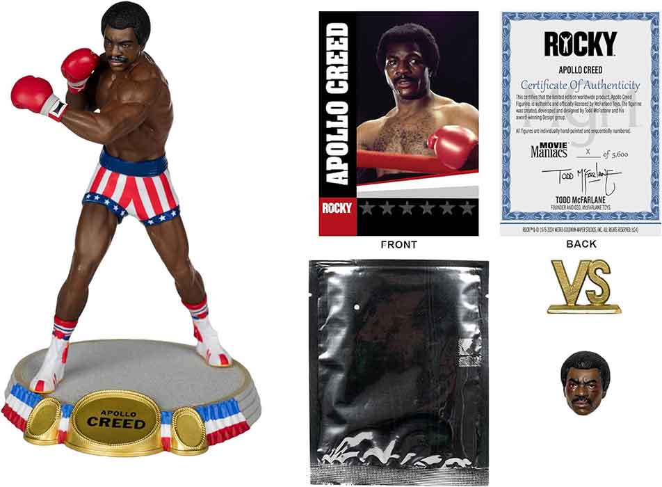 Movie Maniacs Rocky 1976 6 Inch Static Figure Posed Wave 1 - Apollo Creed - Image 2