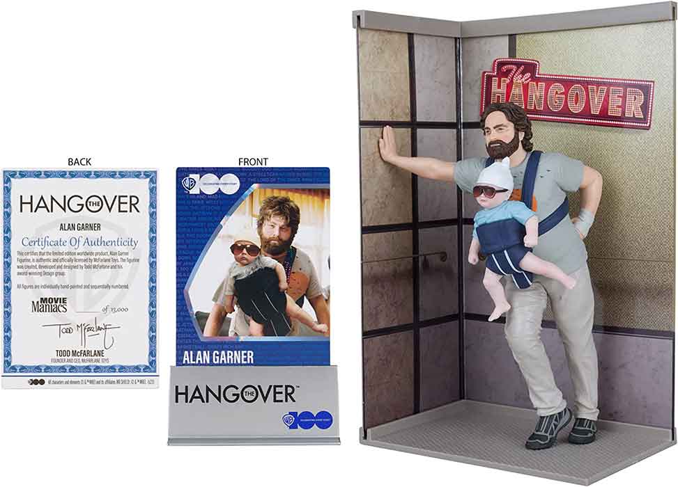 Movie Maniacs 6 Inch Action Figure Wave 2 - Alan Garner (The Hangover) - Image 2