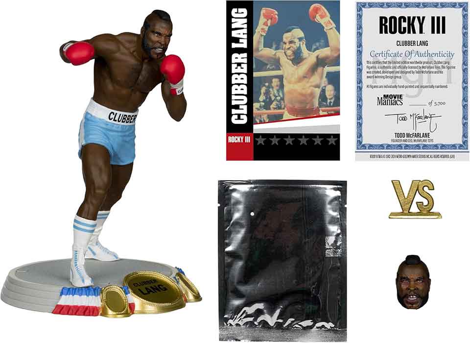 Movie Maniacs 6 Inch Static Figure Wave 2 - Clubber Lang (Rocky III) - Image 2