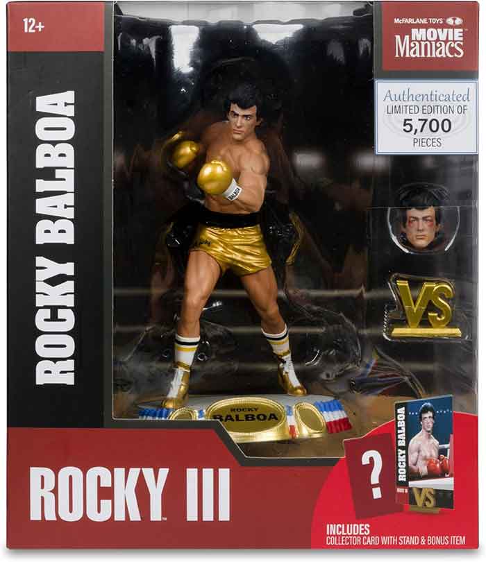 Movie Maniacs 6 Inch Static Figure Wave 2 - Rocky Balboa (Rocky III) (Sub-Standard Packaging)