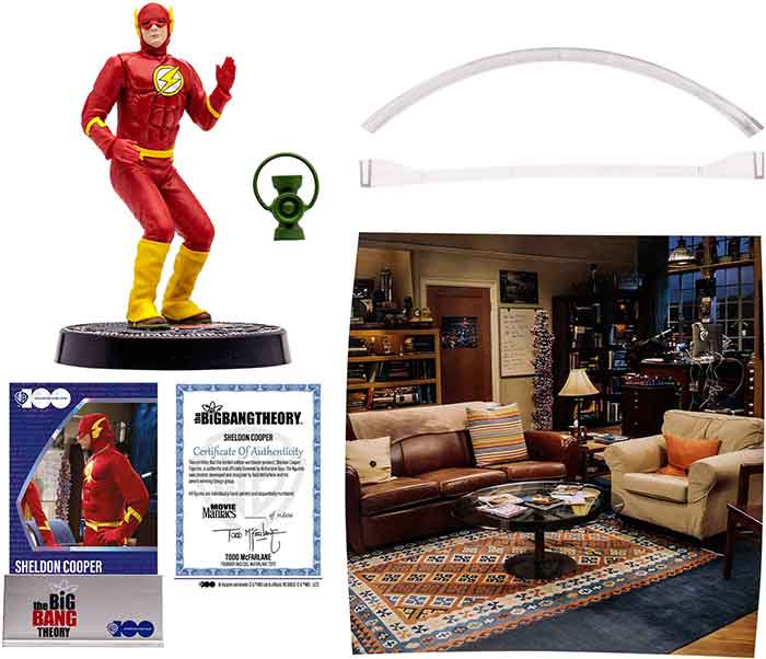 Movie Maniacs 6 Inch Static Figure Wave 5 - Big Bang Theory Sheldon Cooper Flash Costume - Image 2