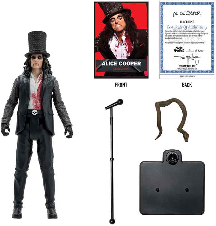Music Maniacs Metal 6 Inch Action Figure - Alice Cooper - Image 2