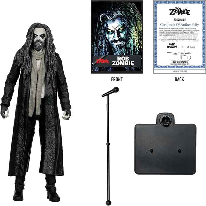 Music Maniacs Metal Rob Zombie 6 Inch Action Figure - Rob Zombie - Image 2