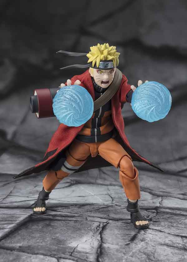 Naruto Shippuden 6 Inch Action Figure S.H. Figuarts Exclusive - Naruto Uzumaki Sage Mode Savior of Konoha - Image 2