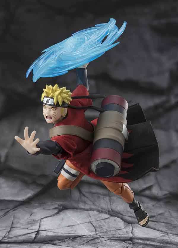 Naruto Shippuden 6 Inch Action Figure S.H. Figuarts Exclusive - Naruto Uzumaki Sage Mode Savior of Konoha - Image 3