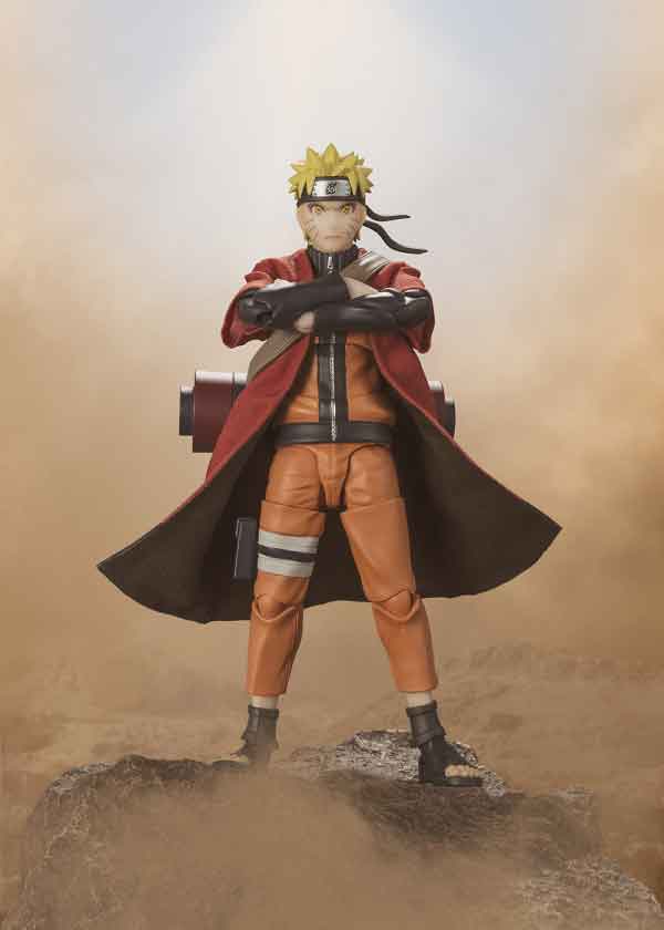 Naruto Shippuden 6 Inch Action Figure S.H. Figuarts Exclusive - Naruto Uzumaki Sage Mode Savior of Konoha - Image 4