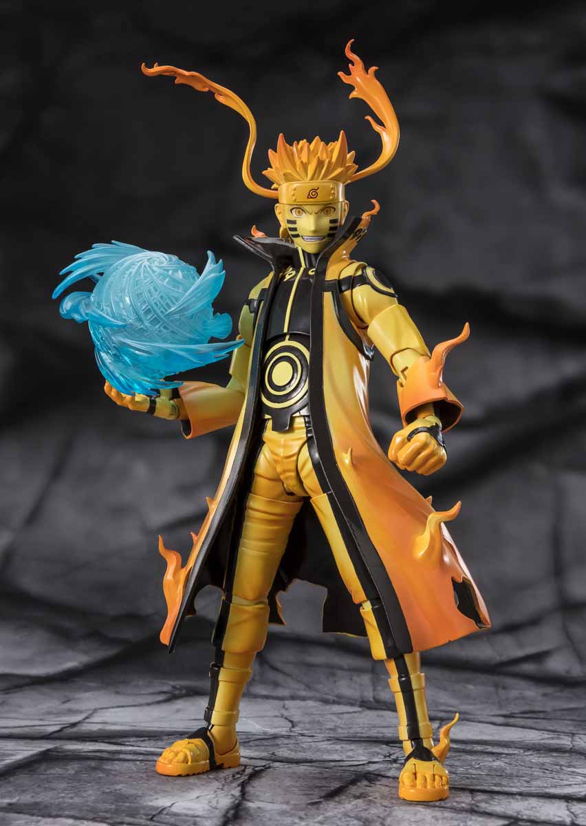 Naruto Shippuden 6 Inch Action Figure S.H. Figuarts Exclusive - Naruto Uzumaki Kurama Link Mode - Image 2