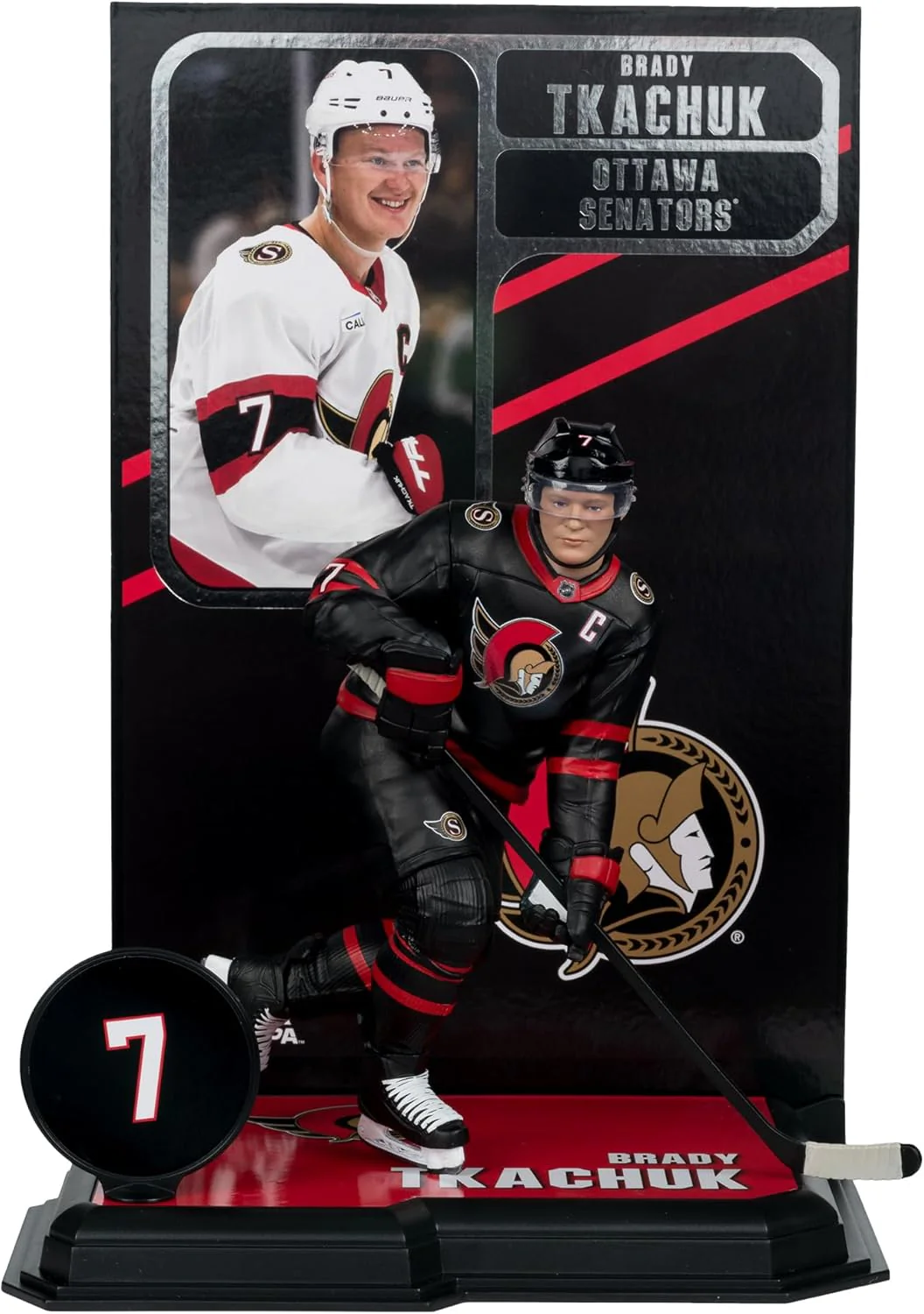 NHL Hockey SportsPicks 7 Inch Static Figure - Brady Tkachuk - Image 2