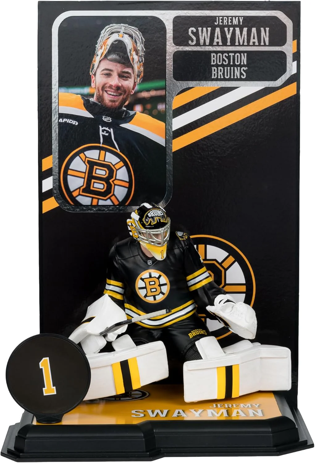 NHL Hockey SportsPicks 7 Inch Static Figure - Jeremy Swayman - Image 2