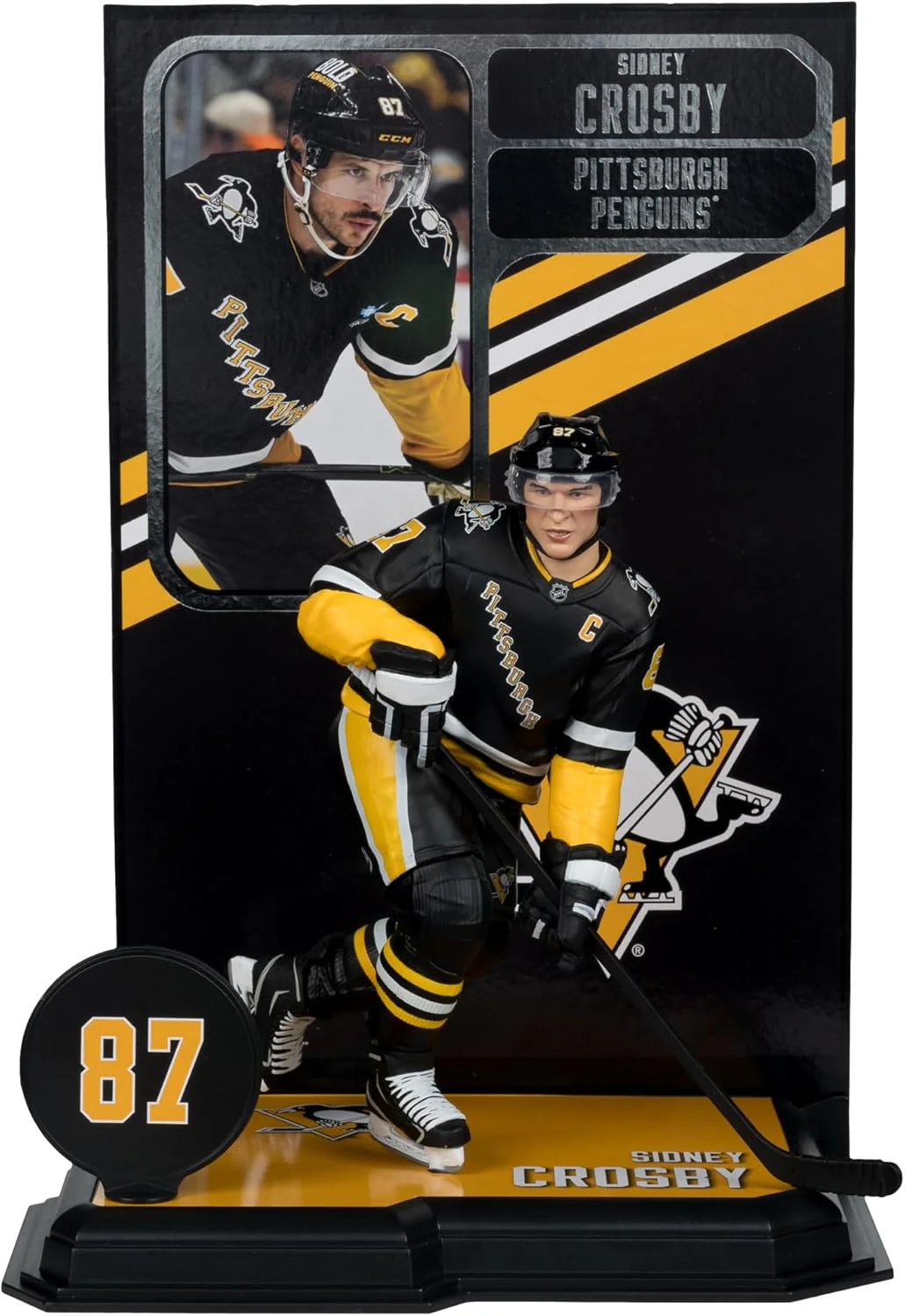 NHL Hockey SportsPicks 7 Inch Static Figure - Sidney Crosby - Image 2