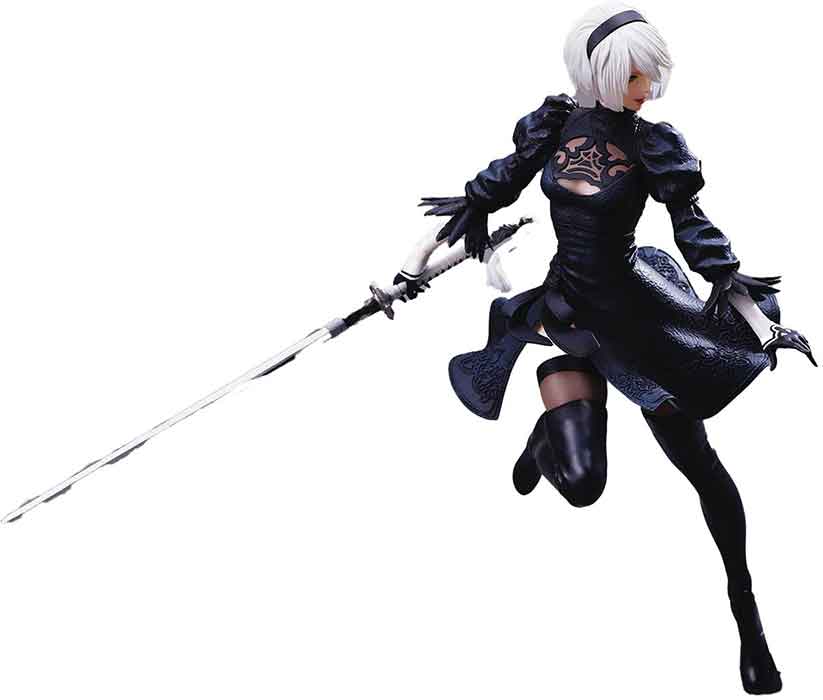 Nier Automata 10 Inch Static Figure FORM-ISM - 2B (YoRHha No. 2 Type B) No Goggles - Image 2