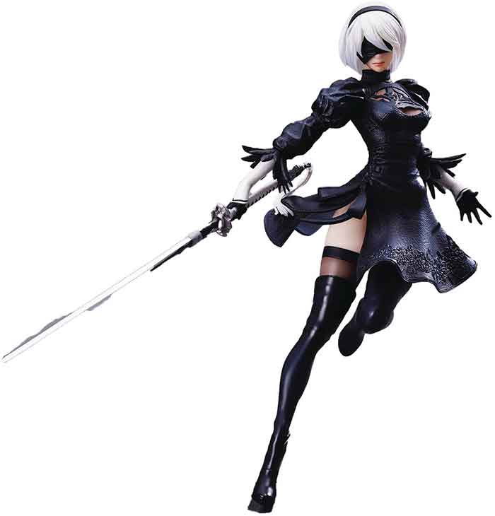 Nier Automata 10 Inch Static Figure FORM-ISM - 2B (YoRHha No. 2 Type B) With Goggles - Image 2