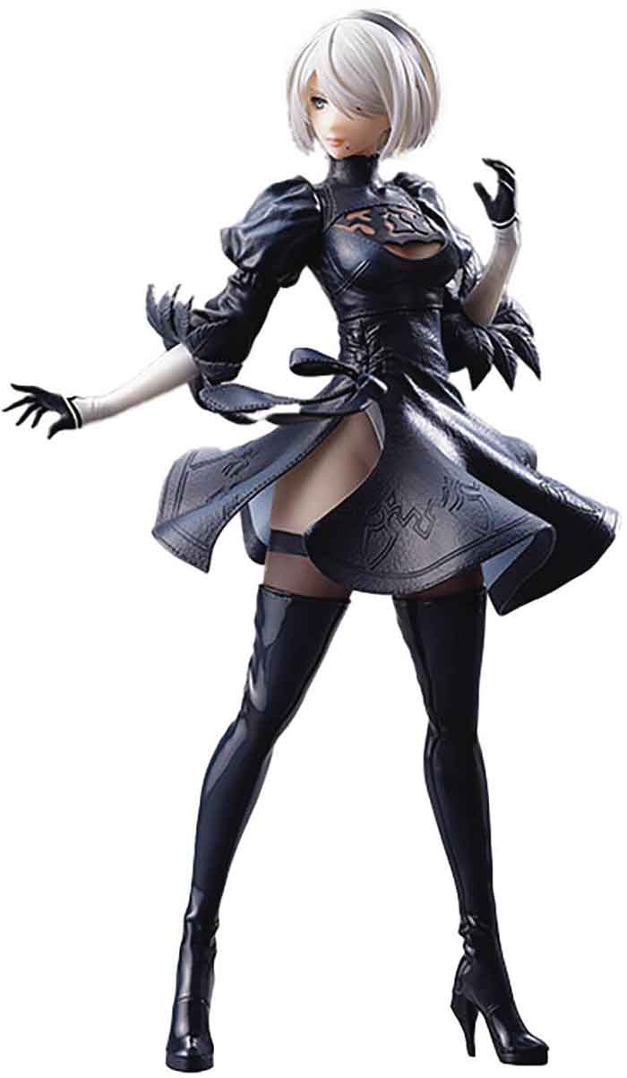 Nier Automata 12 Inch Statue Figure Statuette - NieRAutomata Ver.1.1a. 2B No Blindfold - Image 2